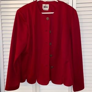 Leslie Faye Red suit & skirt outift